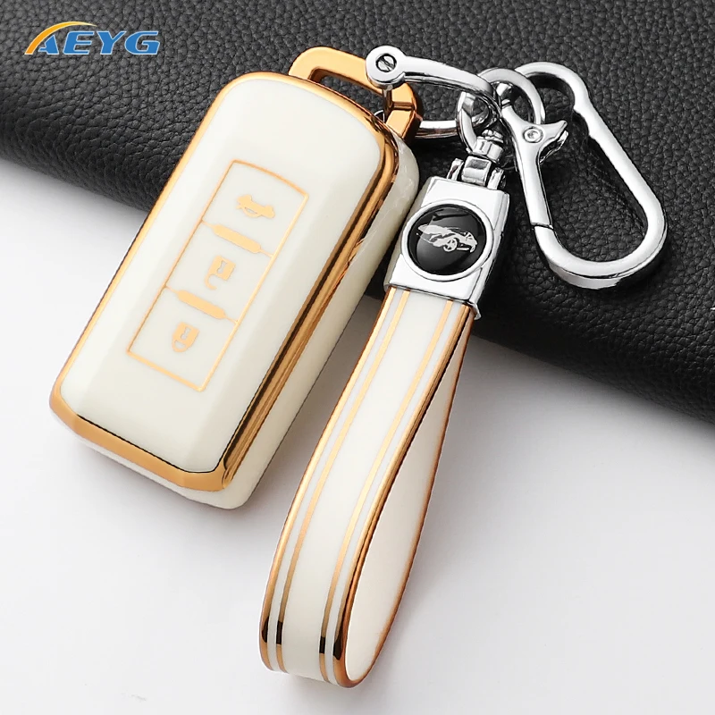 حافظة مفاتيح السيارة غطاء شل فوب لميتسوبيشي أوتلاندر ASX باجيرو لانسر سبورت الكسوف الصليب المفاتيح الملحقات الداخلية