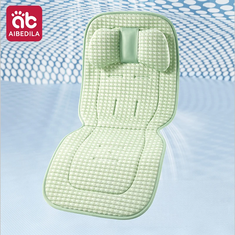 AIBEDILA Ice Silk Baby Stroller Liner Breathable Cooling Seat Pad Universal Summer Cushion for Infant Car Seat Pushchair