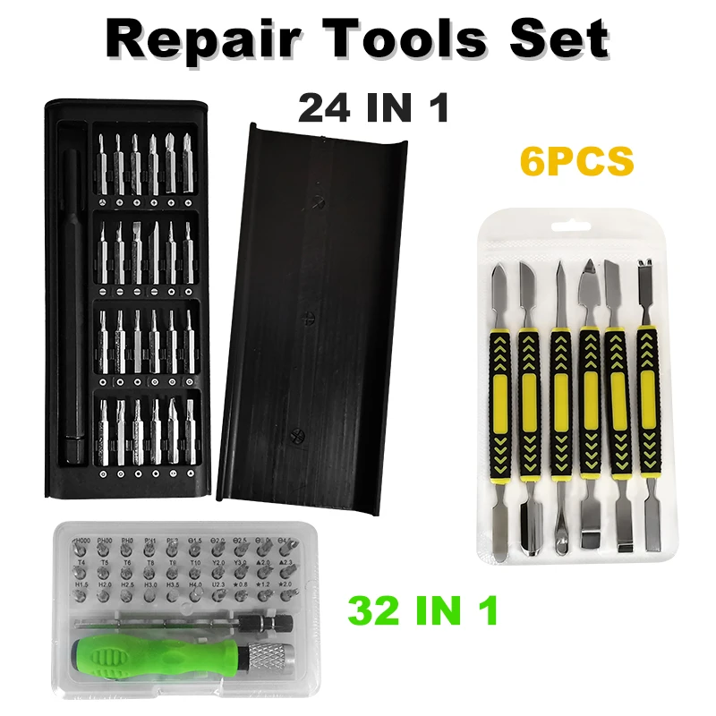 Set de 6 piezas de palanca y destornillador para reparar móviles, abre carcasas para iPhone Xiaomi y más
