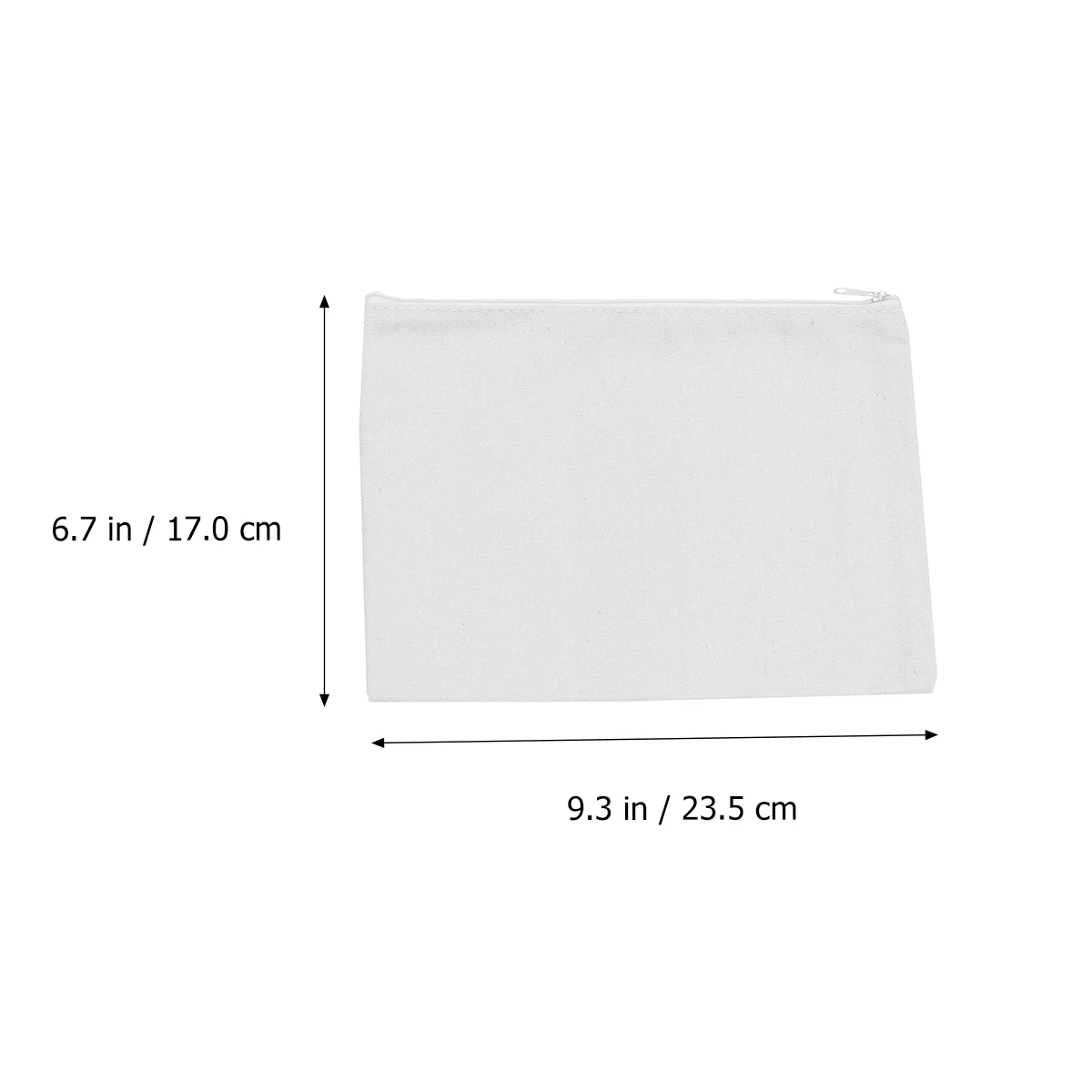 

12pcs Canvas Pencil Bag Large Capacity Lightweight Portable Pen Case Pouch Storage Cash Tickets Cards Coins Keys Pens Smooth