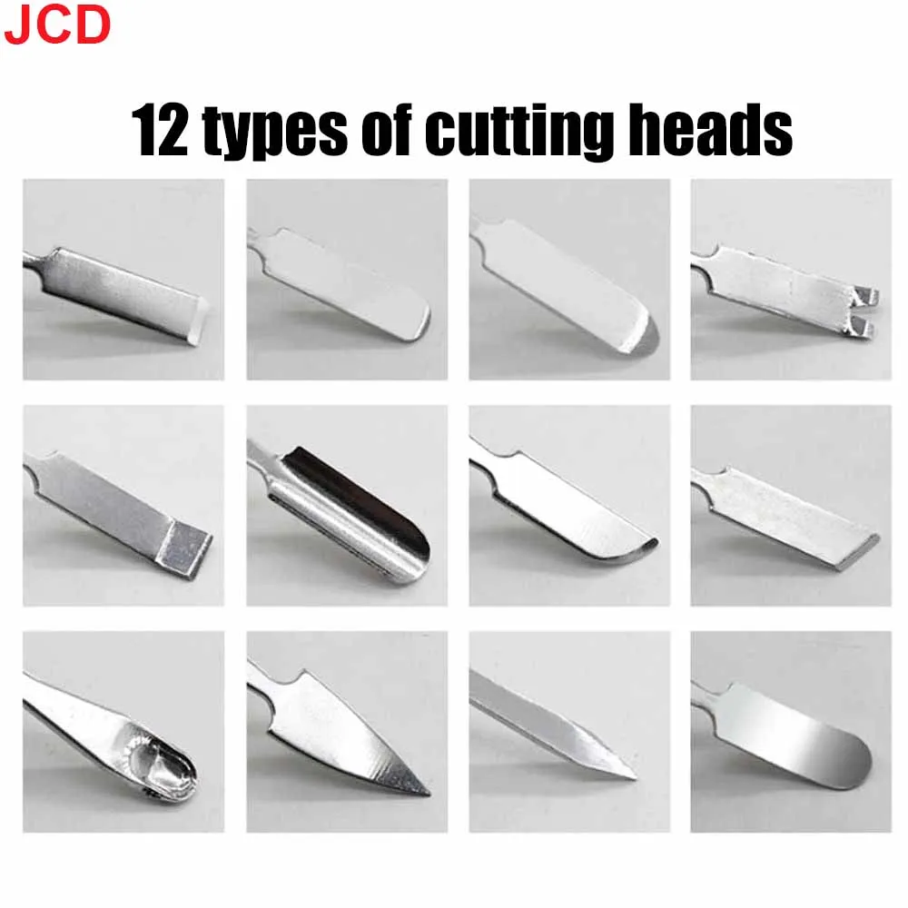 JCD 6PCS Piede di porco in metallo Prying Opening Kit di strumenti di riparazione per telefono cellulare Notebook Doppia testa Spudger in metallo Set di utensili manuali per la casa