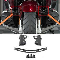 Enganche de remolque delantero para motocicleta, Kit de montaje de soporte de amarre negro para Honda Goldwing GL1800 F6B 2018-2023