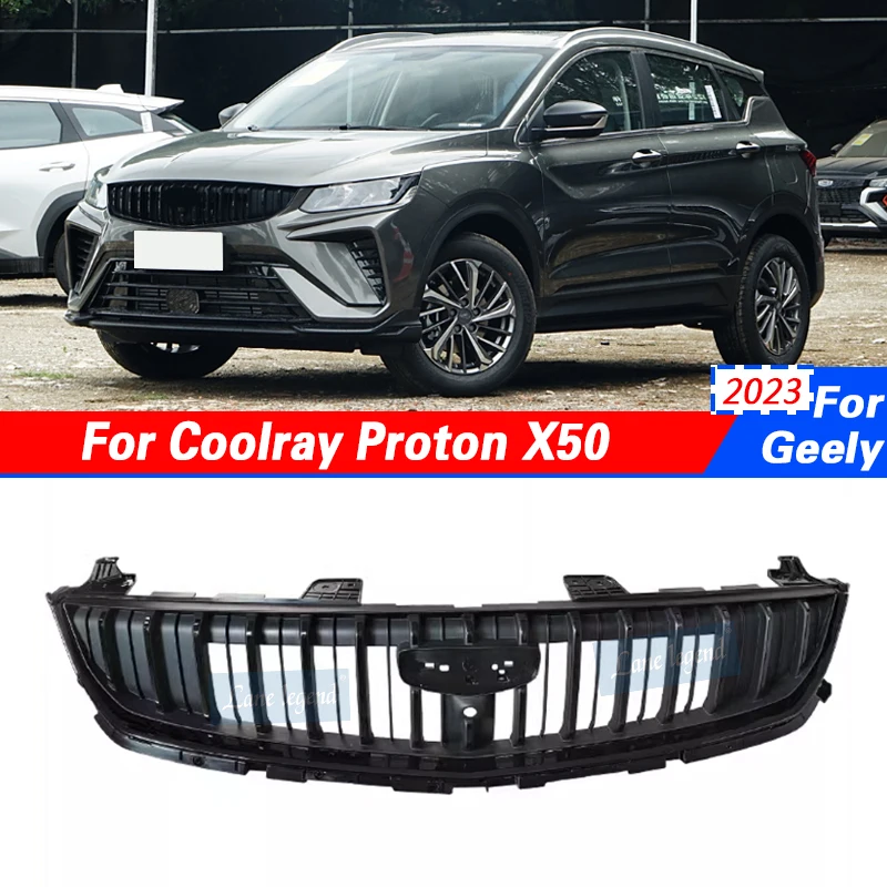 Front Bumper Grill Mask Radiator Grille For Geely Coolray Proton X50 2023 Medium Net Racing Grill AUTO GRILLE