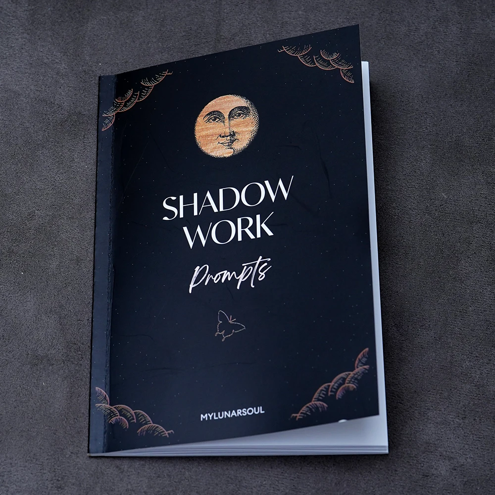 34 عمل الظل يطالب على شفاء الطفل الداخلي وعلاقات القلق والعلاج الذاتي Spiritua Shadow Work Journal أساسيات 40 صفحة
