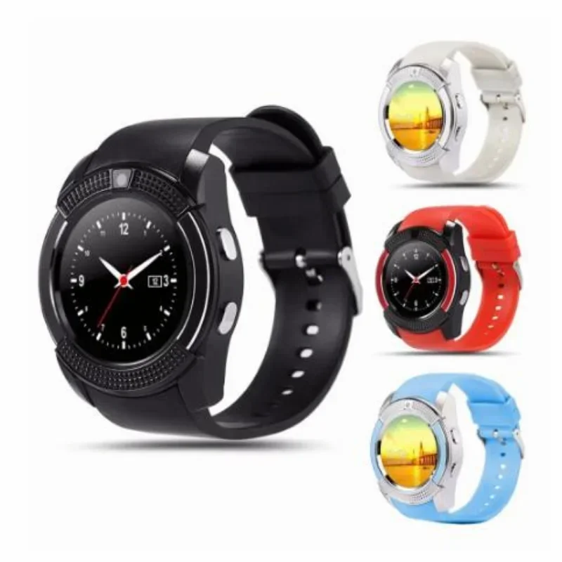 New V8 PLUS Smart Watch Supports SIM Card Sync Connection Whatsapp Twitter Facebook Men Women Sports Waterproof Pedometer Watch