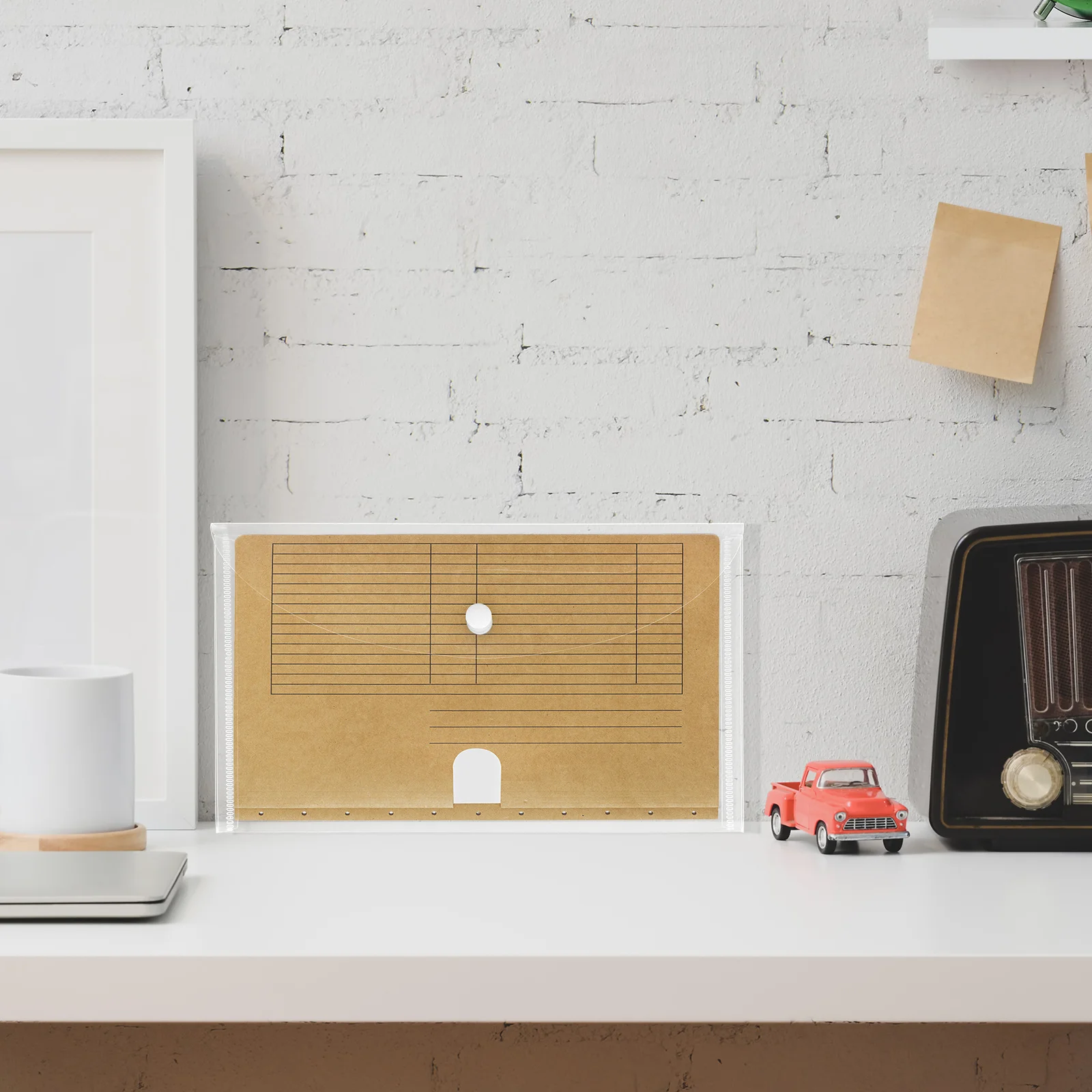 

8Pcs Document Bags PP Material File Storage Bags Snap Button File Folders Receipt Organizer Office Supplies Clear Document