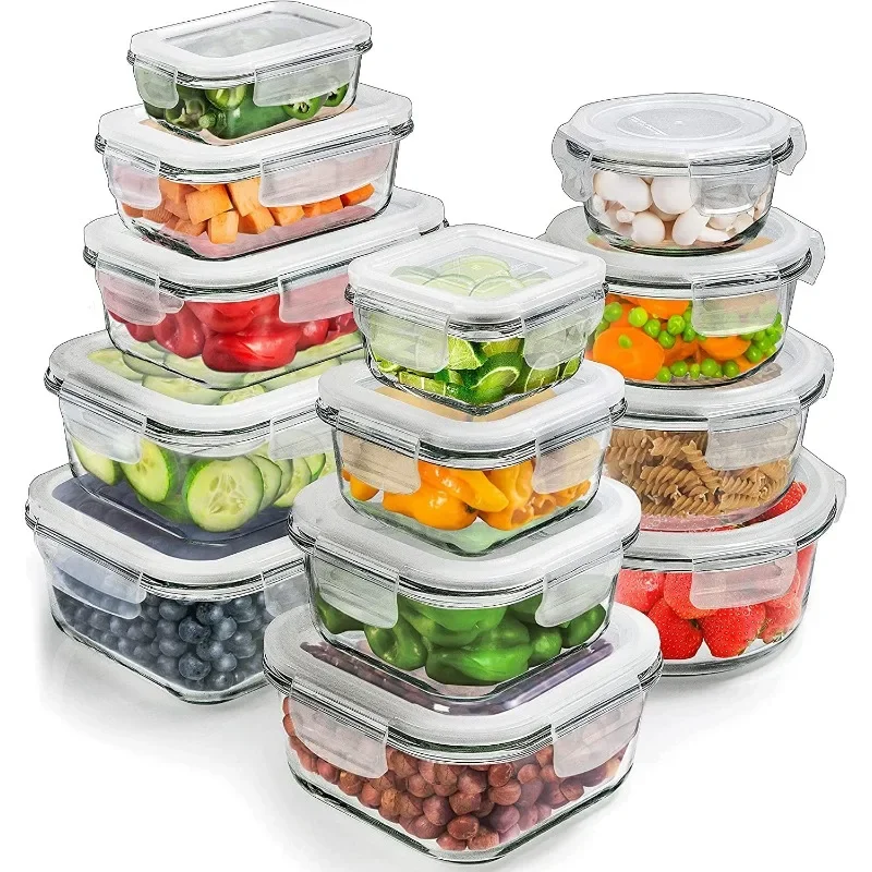 

26 pcs Glass Food Storage Containers, Meal Prep Glass Containers