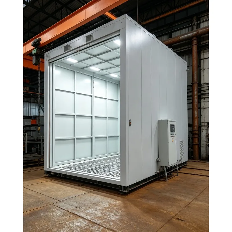 CE Certified SandBlasting Room with Sandblast Pot for Sandblasting Industrial Blast Room with Dust Collector