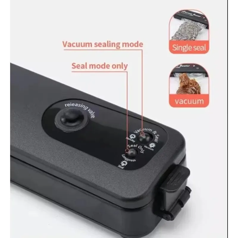 【2026】آلة منزلية محمولة كهربائية لتغليف الفراغ آلة ختم الحبوب آلة ختم الطعام الصغيرة للمطبخ