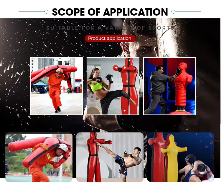 2026 Taekwondo Wrestling MMA Karate Judo Aikido Boxing BJJ Jiu Jitsu Grappling Standing 70kg Unisex PU Durable Punching Dummypro view 6