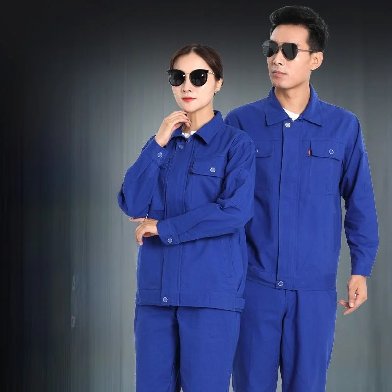 Combinaisons de travail en coton pur Thiened résistantes aux arcs électriques pour hommes et femmes, super épaisses, pour l'automne et l'hiver, pour le soudage