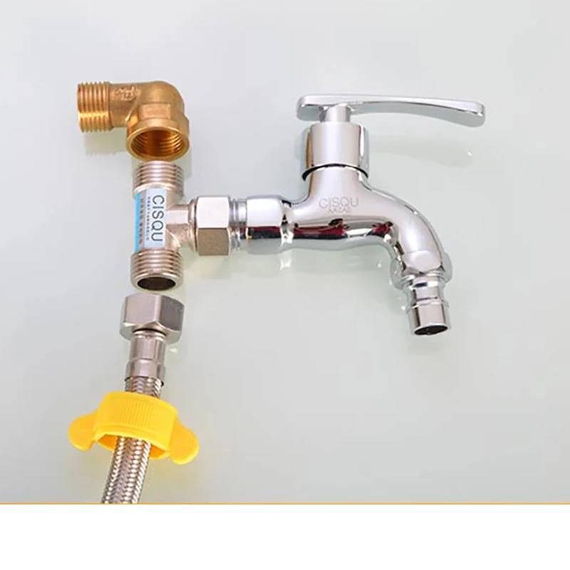 

1/2INCH Heavy Duty Brass Fitting Elbow Tee Coupler NPT Thread for Gas Water Heater Solar Heating System Pipe Plumbing Connector