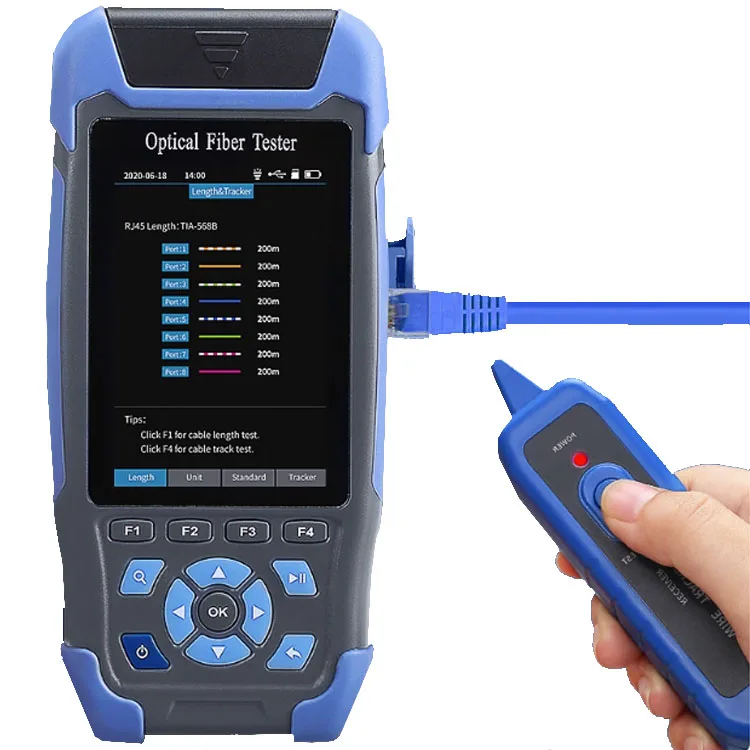 

Fiber Optical Cable Test OTDR Fiber Tester Breakpoint Fault Finder 1310nm1550nm Optical Time Domain Reflectometer Fault Finder