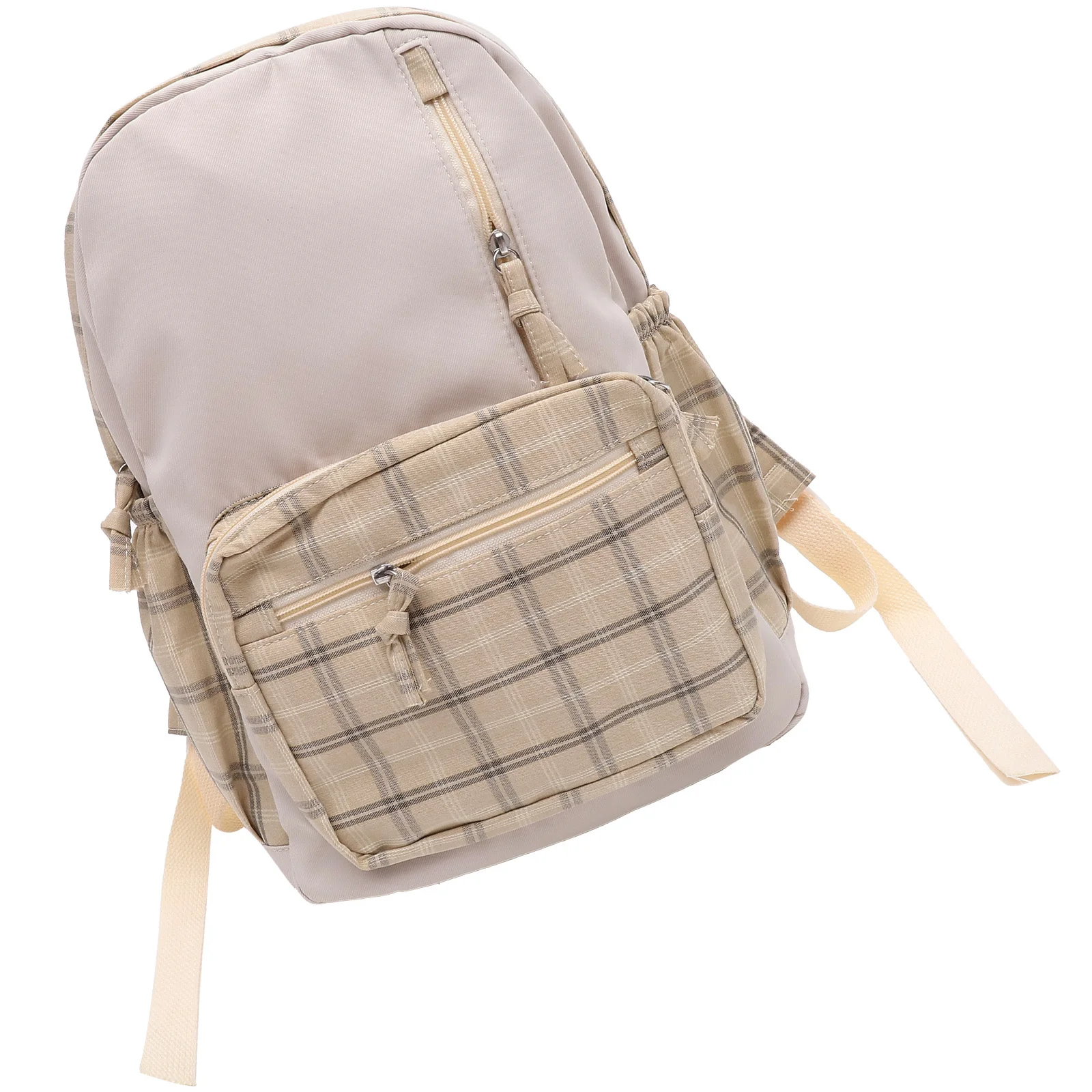 حقيبة ظهر جمالية لطيفة للمراهقين، تصميم منقوش بسعة كبيرة، حزام مريح، مادة كتان من القطن والبوليستر المتين