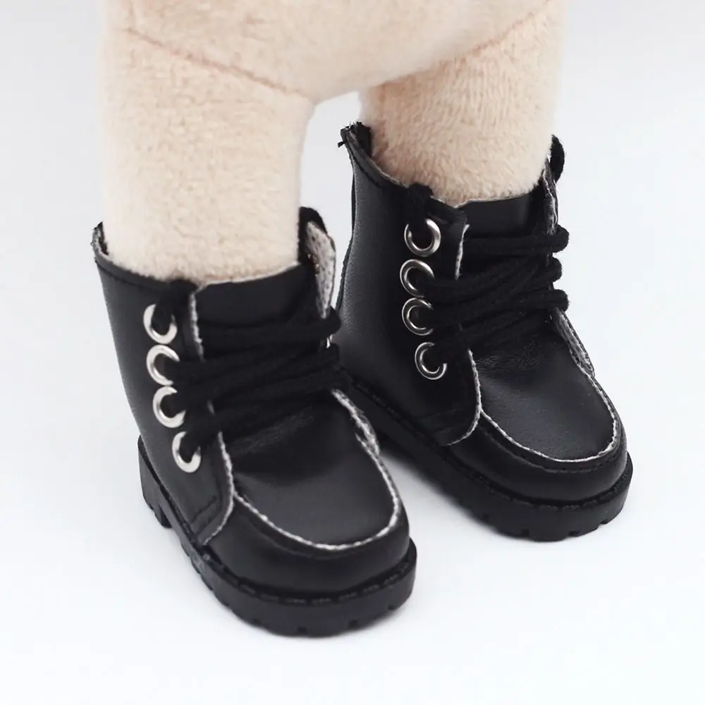 Casual Wear Shoes Clothes Accessories For 1/12 Dolls PU Leather College Style Shoes Doll Fashion Boots for 20cm Doll Gift Toys