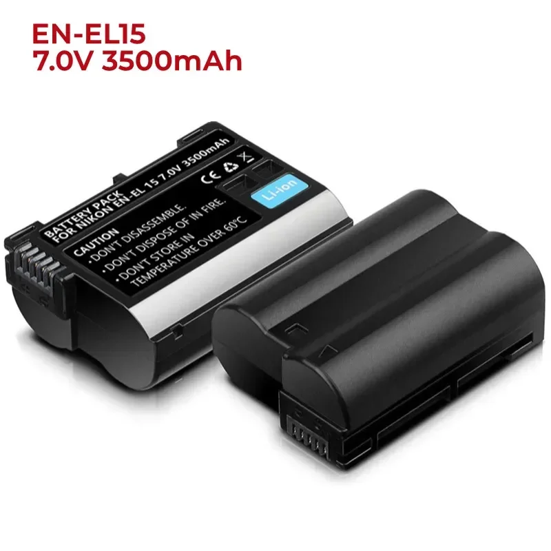 EN-EL15 7.0V 3500mAh Batteries for Nikon D850,D7500,1 V1,D500,D600,D610,D750,D800,D810,D810A,D7000 Digital SLR Camera