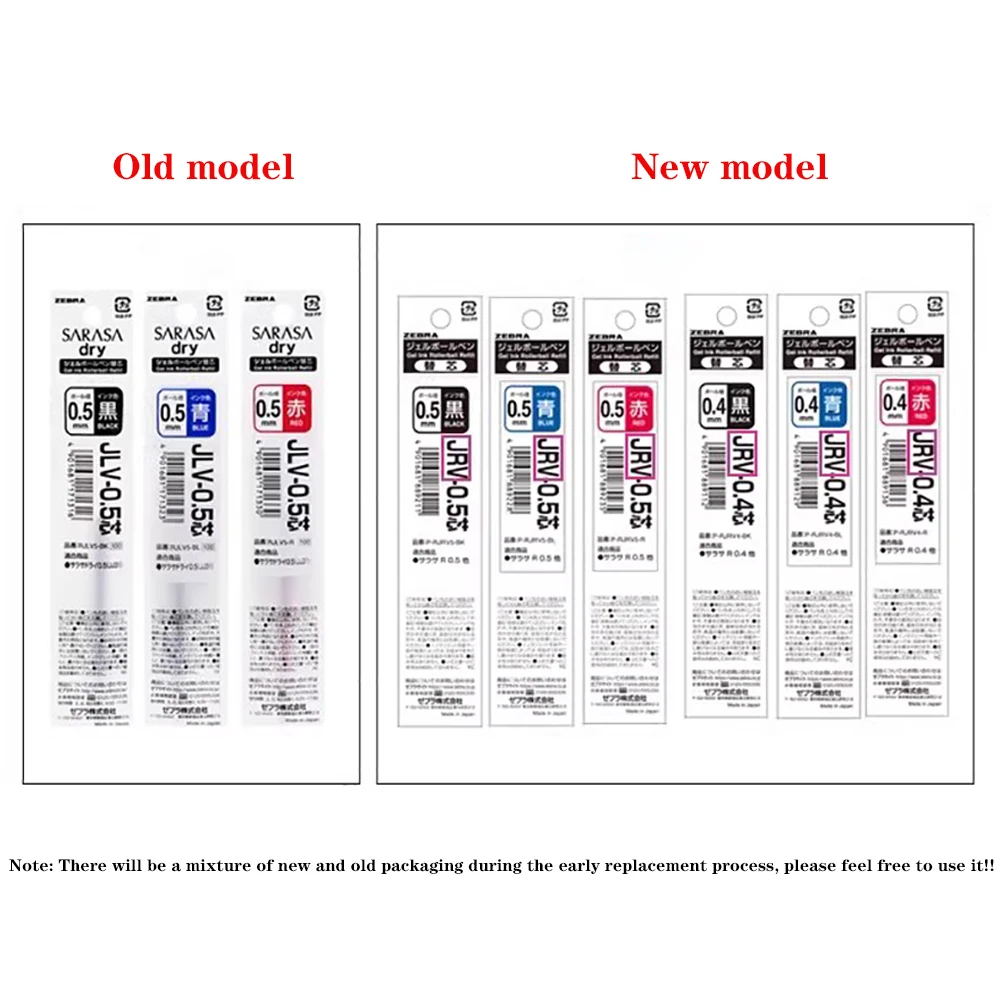 اليابان زيبرا جل القلم الأساسية السلس السلس وسريعة الجافة الصحافة الملء JLV-0.5 الأساسية استبدال الأساسية مناسبة ل JJ15/JJZ33/JJZ49 #6