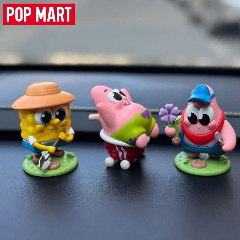 

POPMART Spongebob Best Friends Series Blind Box Genuine Anime Action Figure Ornaments Figurines Mystery Box Cute Surprise Gift