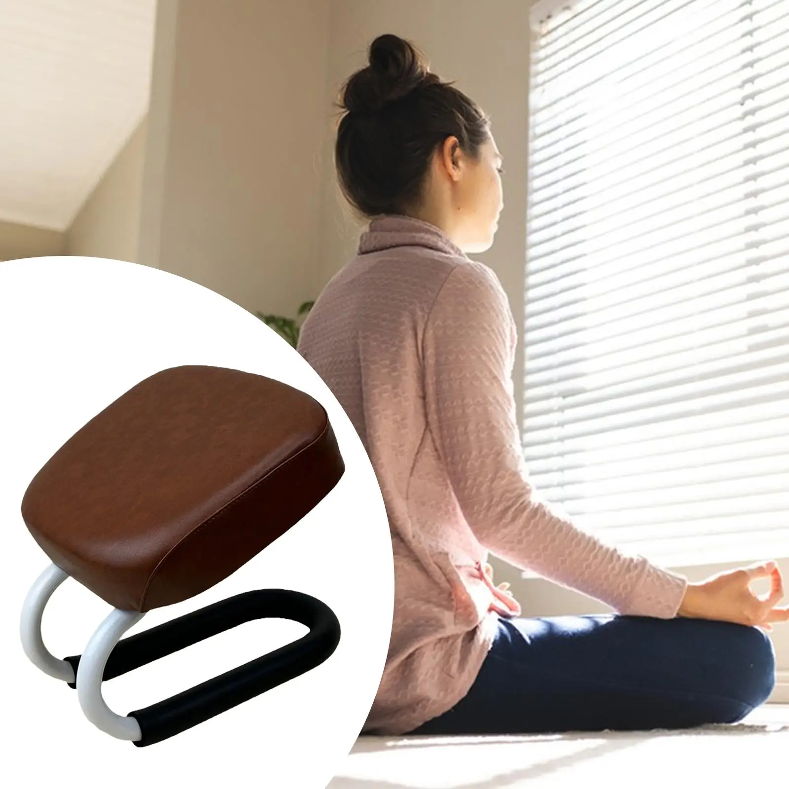 

Kneeling Meditation Stool Chair Multifunctional Lightweight Prayer Bench Adjustable for Yoga Kneeler Prayer