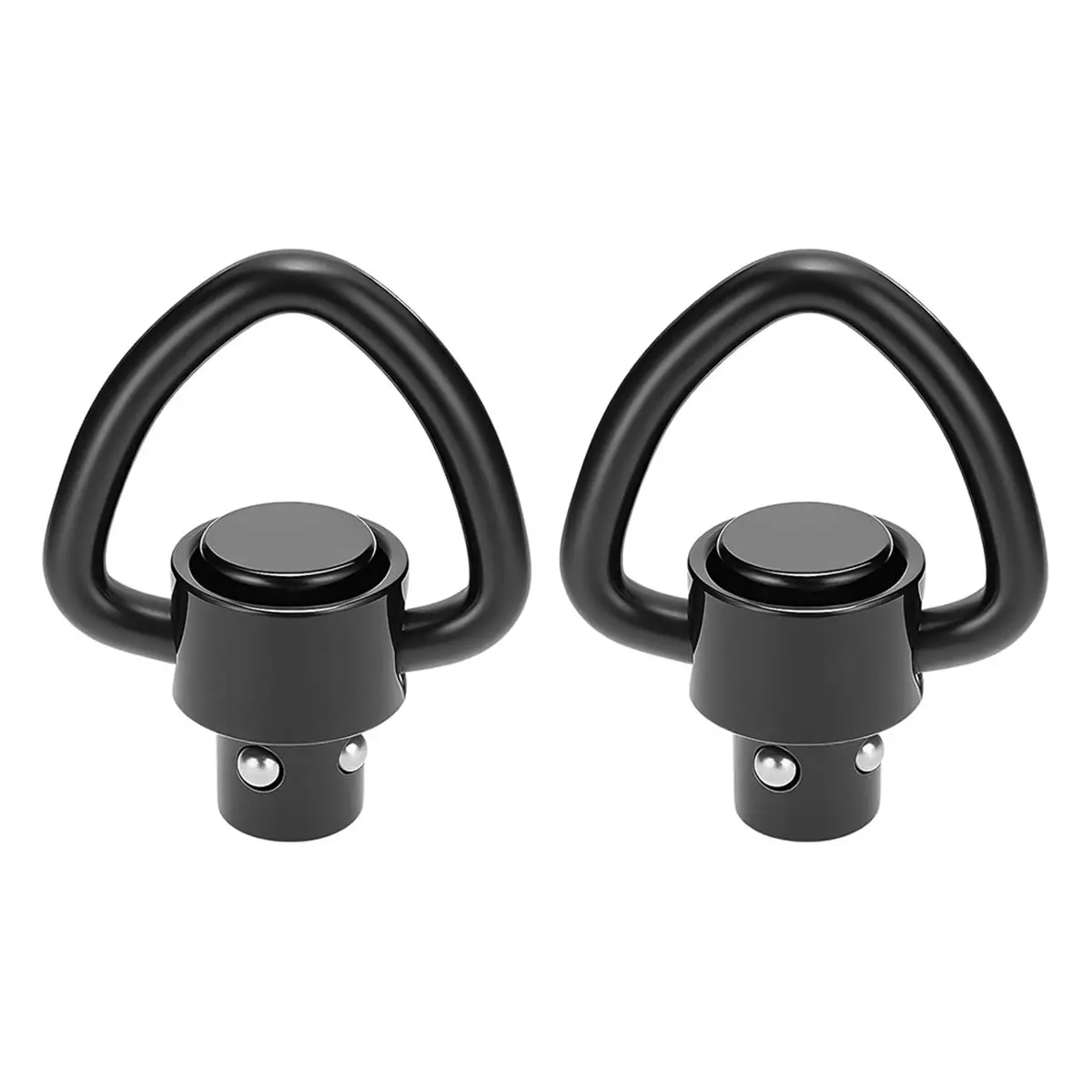(A03R) 2 Set Heart-Shaped Quick Release Buckle W/H Butterfly Clasp MOLLE Base QD Swivel Mount Adapter Base for Mlok Rail System