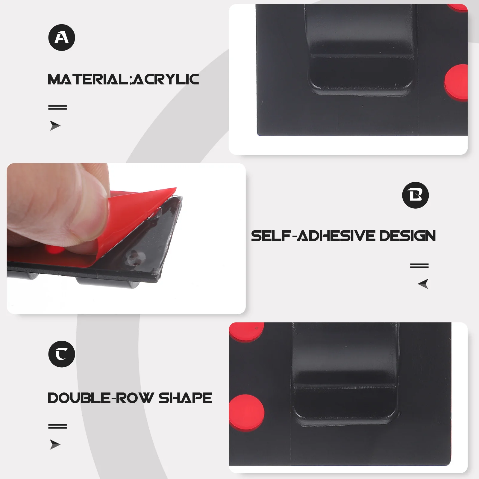 

25pcs Adhesive Cable Clips Wire Management Holder For Usb Computer Cords Outdoor String Light Cord Organizers