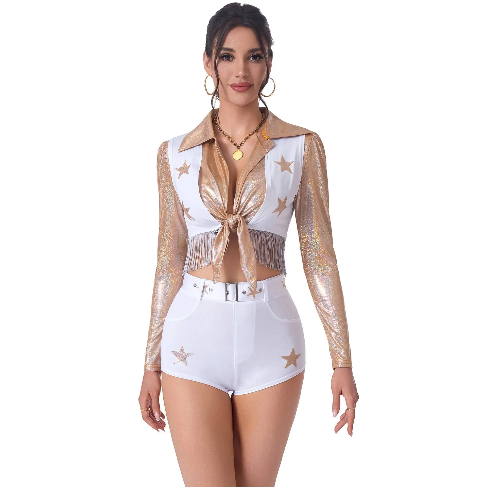 مثير كرة القدم فاتنة loween orms التشجيع وتتسابق مرحلة العروض الصينية التقليدية زي المرأة Faion
