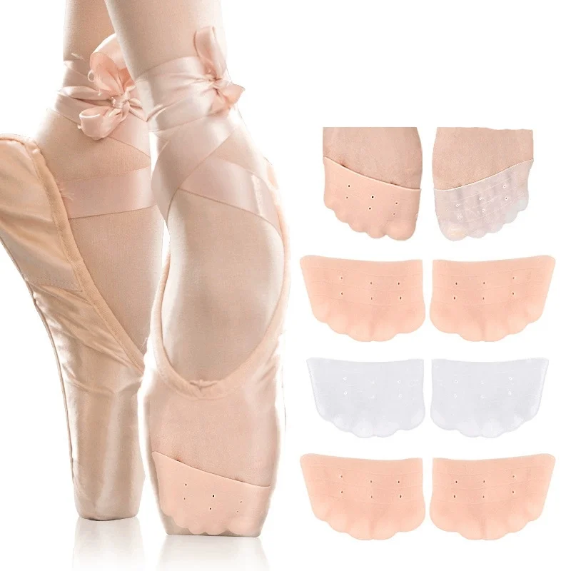 1/2Pairs Gel Toe Caps Soft Ballet Pointe Dance Athlete Shoe Pads Toe Pads Pointe Silicone Gel Pouch Protector With Breathable