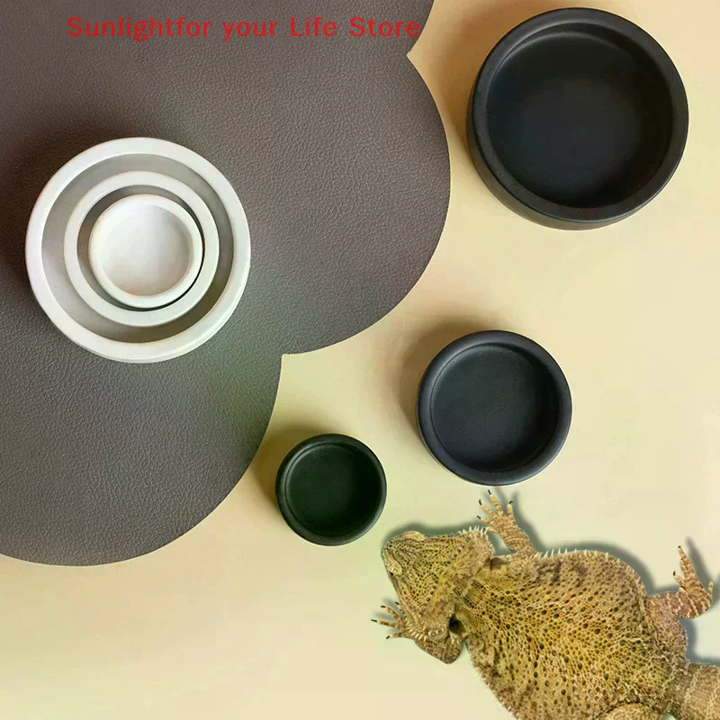 Water Dish Reptile - وعاء طعام الزواحف مكافحة الهروب طبق