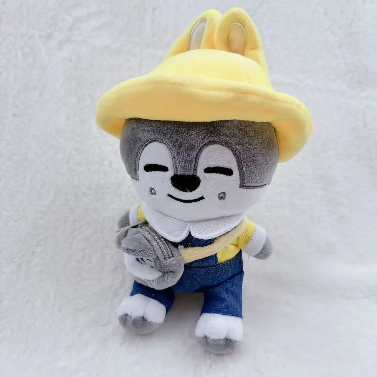 Skzoo-Llavero con estuche para lápices, llavero Kawaii de peluche, muñeco de peluche de dibujos animados, juguetes Kawaii, decoración de habitación, regalo para niños