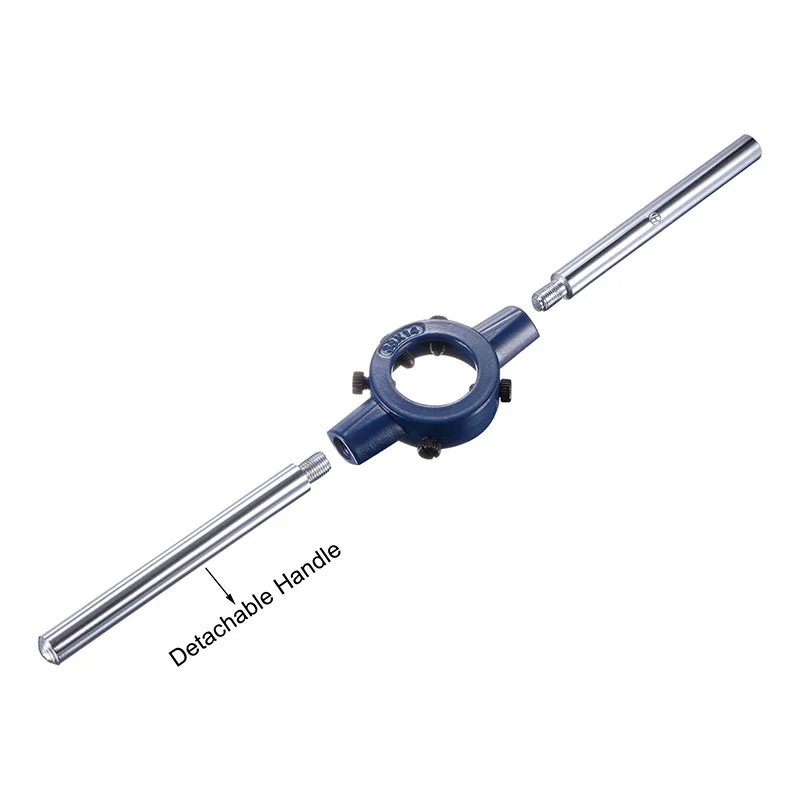 1 set Round Die Stock Handle Wrench Circular Die Handle 4-40 5-40 6-32 8-32 12-24 5/16-18 5/16-32 3/8-16 UNC Threading Tools