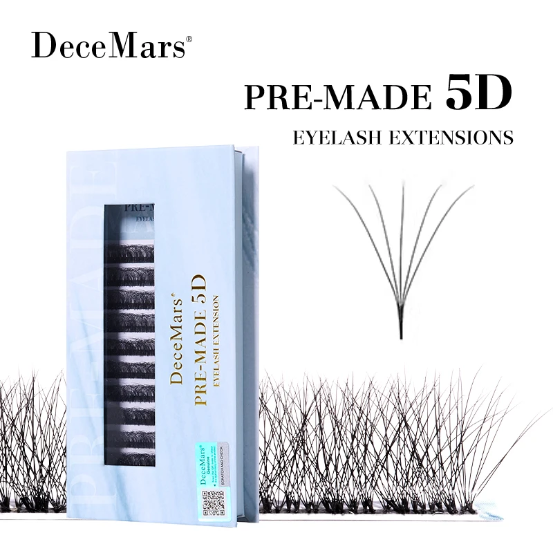 

Накладные ресницы DeceMars Premade-5D W для макияжа