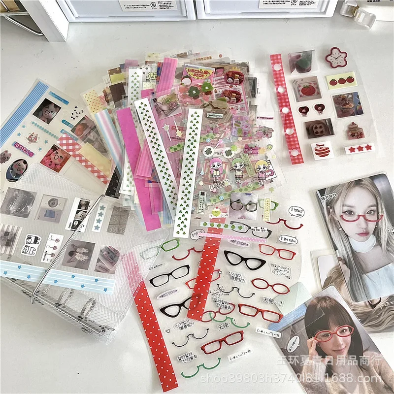 18 шт., милая японская ретро-наклейка в стиле раннего аниме, кавайная наклейка для скрапбукинга, журнал, украшение «сделай сам», чехол для мобильного телефона для девочек, наклейка CCD