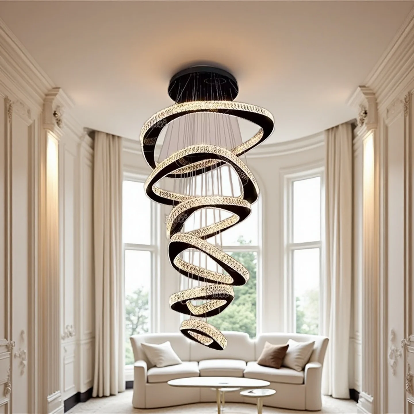 

Modern decor led lights rings pendant light lamps for living room led Chandeliers for dining room hanging light