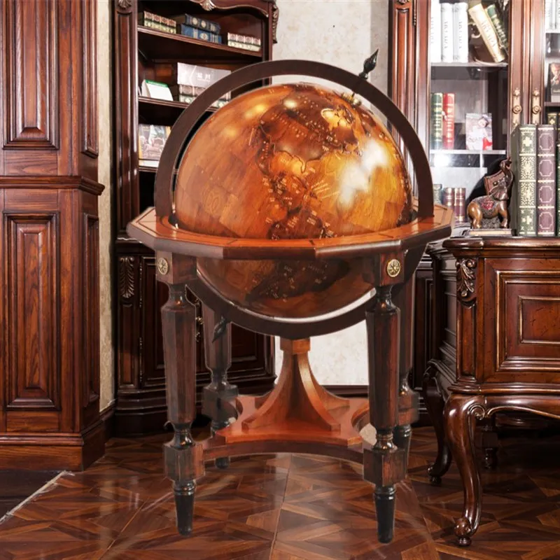 dimensional solid wood relief globe, school, , living room, , floor to ceiling decoration, home furnishings