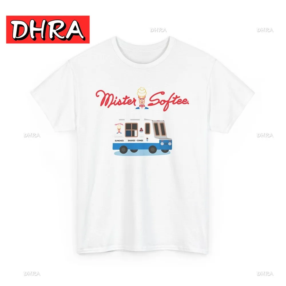 

Футболка с графическим рисунком Mister Softee, винтажная футболка унисекс из плотного хлопка, чистая милая повседневная футболка, классическая художественная повседневная футболка, свежая футболка