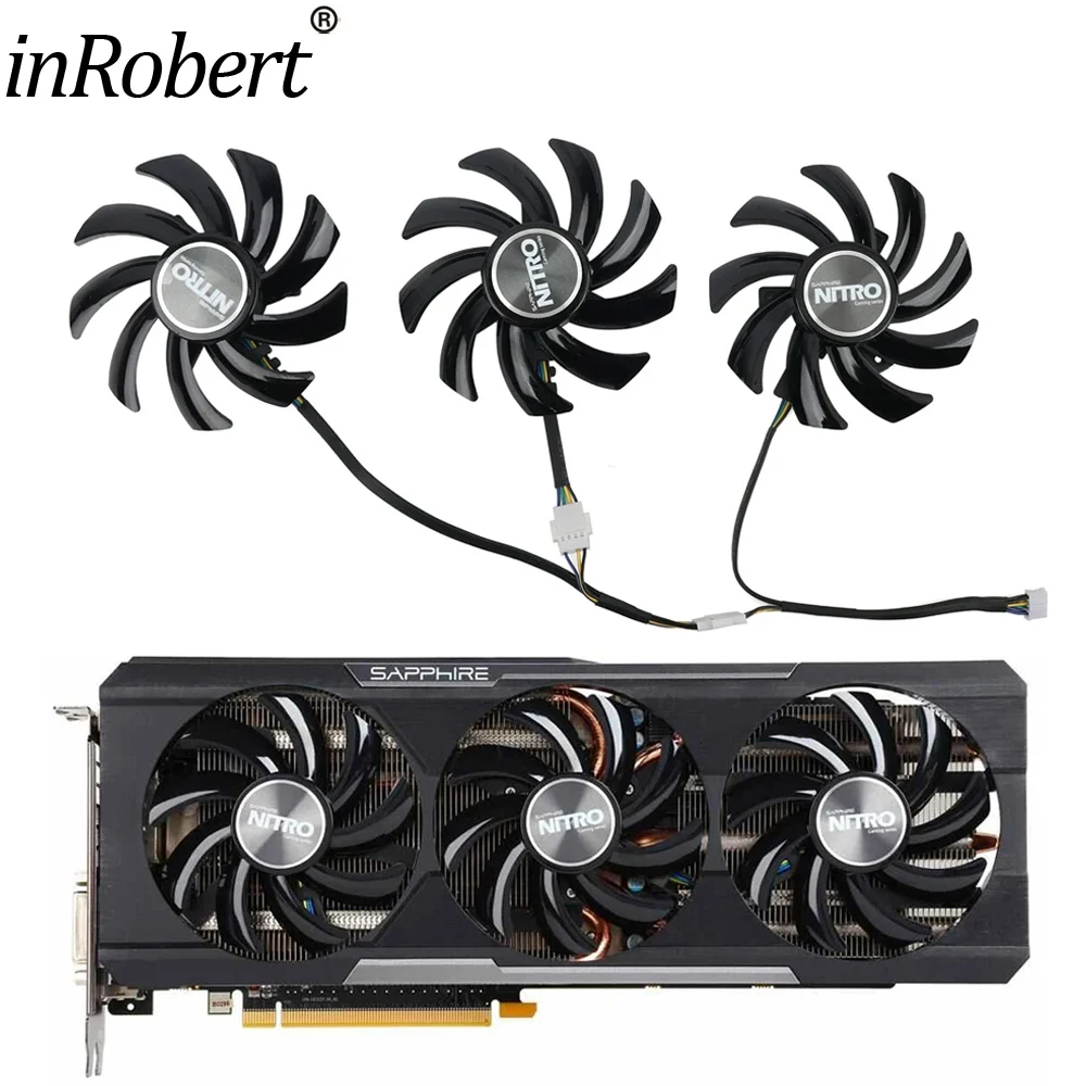 

New 85MM FDC10H12D9-C Cooling Fan Replacement For SAPPHIRE Radeon NITRO R9 280X 290 290X 390 390X Tri-X Graphics Video Card