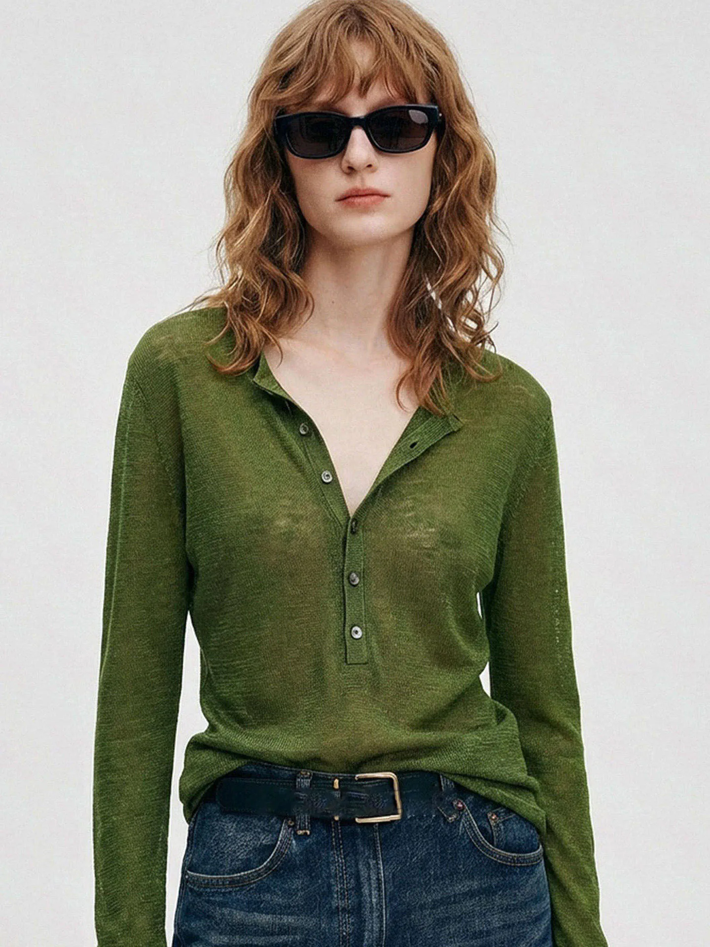 

Spring 2026 Loose Casual Color Knitted Top Long Sleeve Base Shirt Stylish Versatile Bottoming Shirt Korean Style Commute