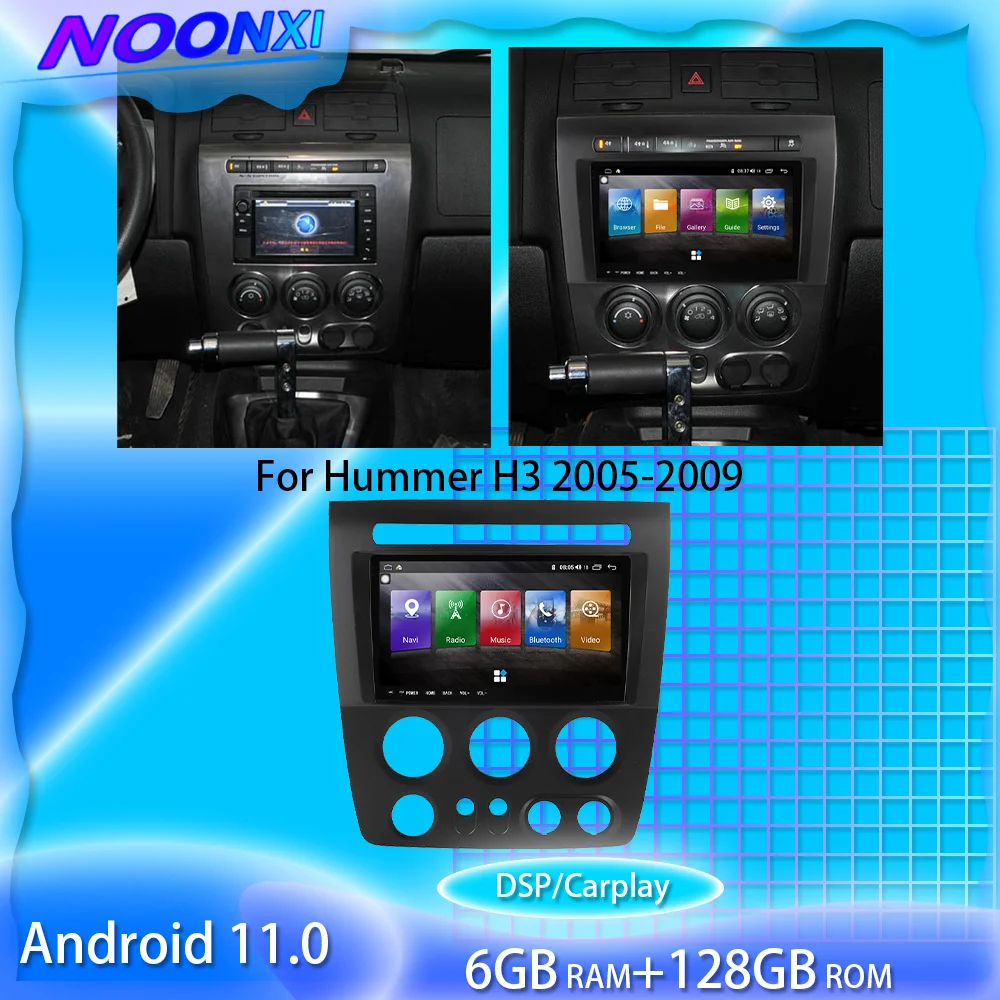 

For Hummer H3 2005-2009 128G Android 11.0 Car Multimedia Player GPS Navigation Video Radio Stereo 2 Din DSP Carplay Head Unit