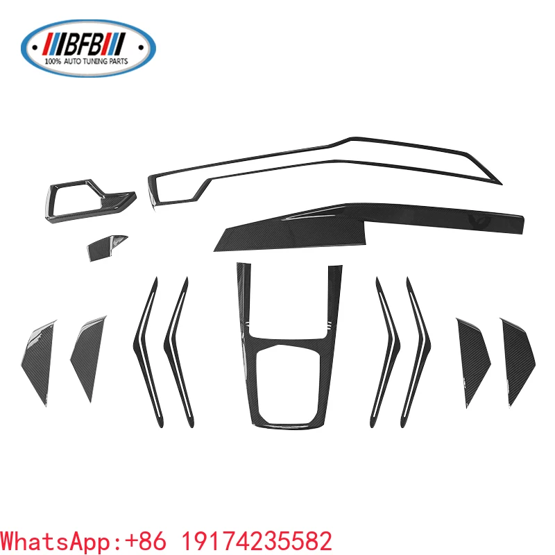 

Carbon Fiber Interior Trim Full Set 13 Pcs Carbon Fiber Car Accessories for BMW X5 G05 2024+