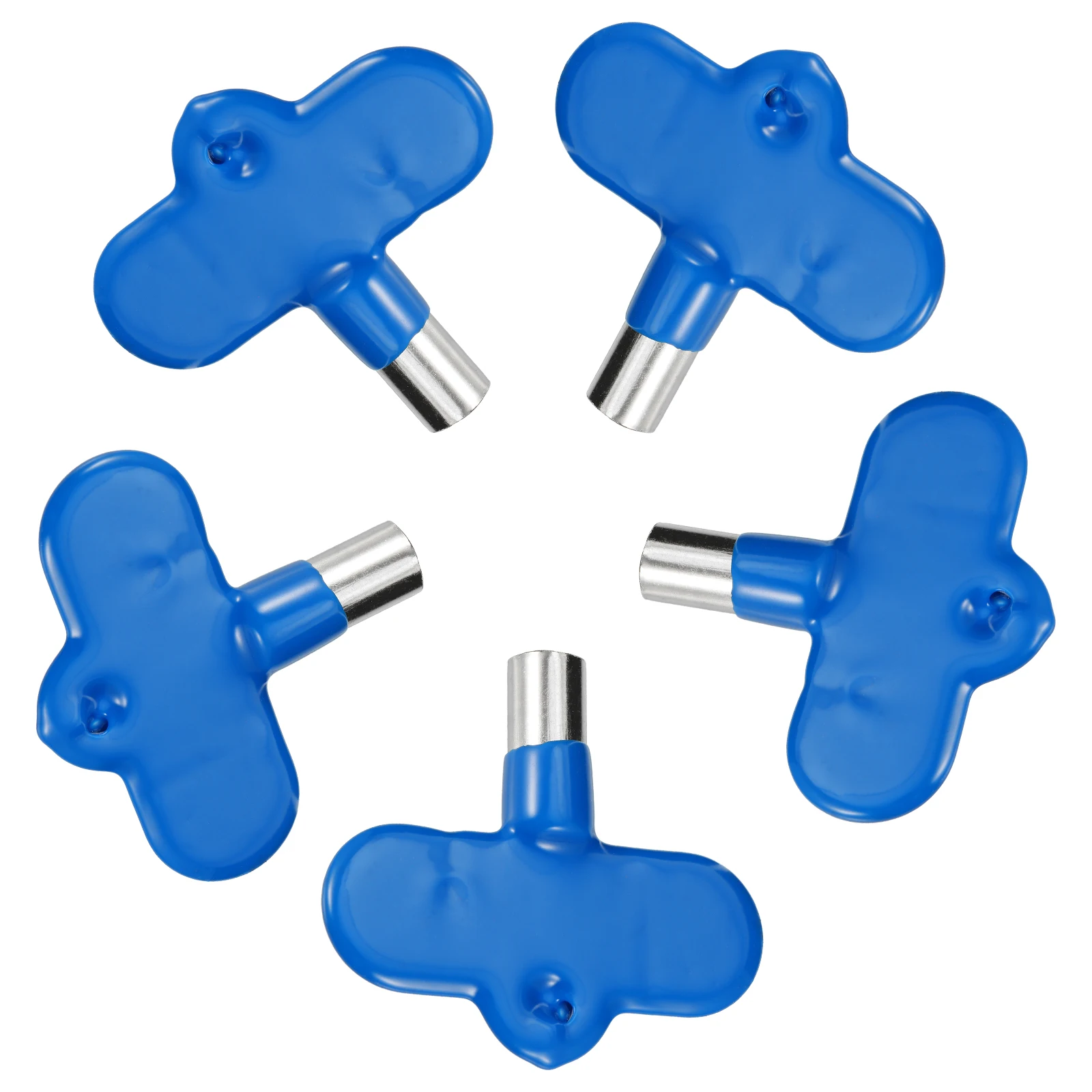 

5pcs Valve H Cast Iron Replacement Blue Metal Butterfly Smooth Easy Install Practical Use Long Life Connecting Rod