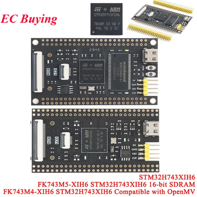 STM32H743XIH6 STM32H743 FK743M4 FK743M5-XIH6 System rdzeniowy uczenie się STM32 moduł płytki rozwojowej 16-bitowy SDRAM kompatybilny OpenMV