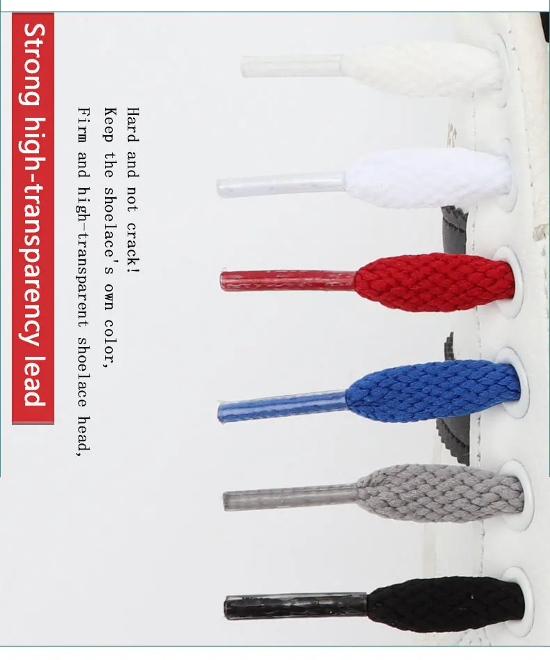 Flache Schnürsenkel für Sneaker, klassische weiße und schwarze Schnürsenkel, Canvas-Basketball-, Freizeit- und Tennisschnürsenkel in 36 Farben für Damen und Herren – Detail 5