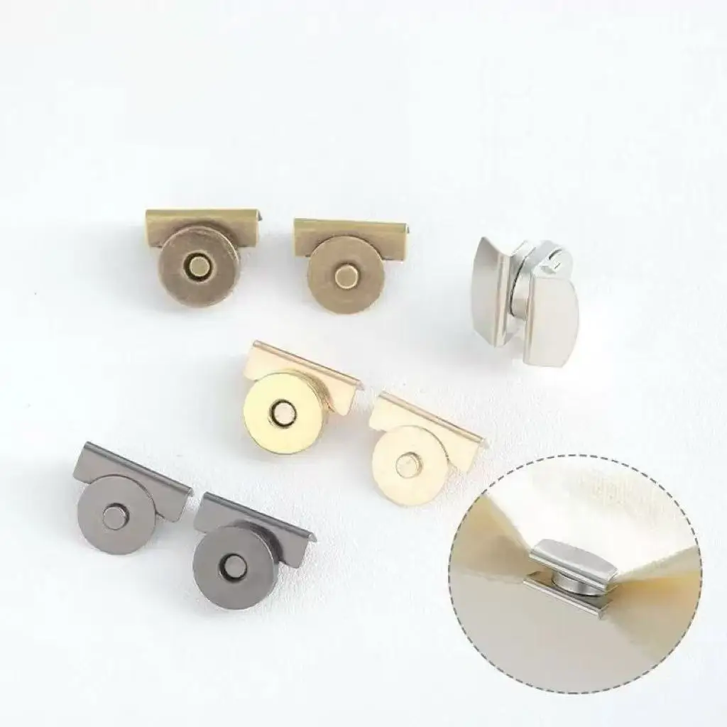 4Pcs Sets Seamless Magnetic Button Magnet Buckle Hidden Button Snap Button for Shoulder Bag Wallet Clothes DIY Craft Accessories