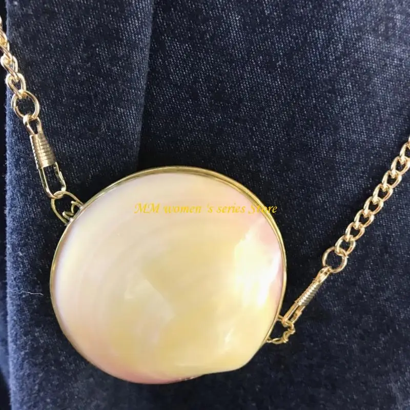 Q39C Túi đeo băng qua vai Clamshell tự nhiên với chuỗi có thể tháo rời cho phụ nữ