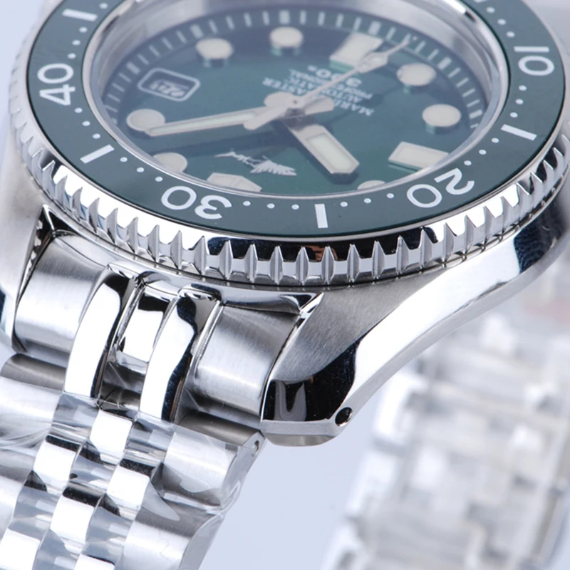 HEIMDALLR SBDX001 ساعات غوص رجالية MM300 مقاومة للماء كريستال الياقوت NH35A ساعة يد ميكانيكية أوتوماتيكية C3 مضيئة