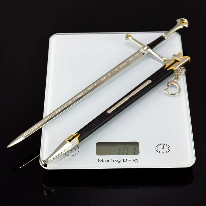 30 ซม./11.81in แหวนฟิล์มอุปกรณ์ต่อพ่วงอาวุธรุ่น Nasir Holy Sword ของขวัญ Box Edition ดาบโลหะของเล่นเดสก์ท็อปเครื่องประดับ