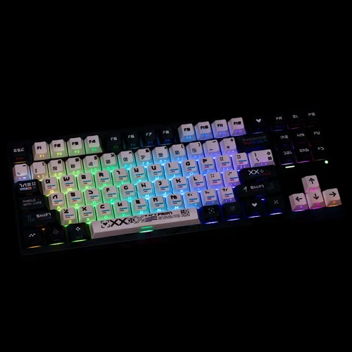 Imagen 1 del producto Teclas coreanas ISO Keycap árabe ruso CS GO PBT cereza doble impresión teclas para teclado mecánico Rainy75 Gaming AZERTY