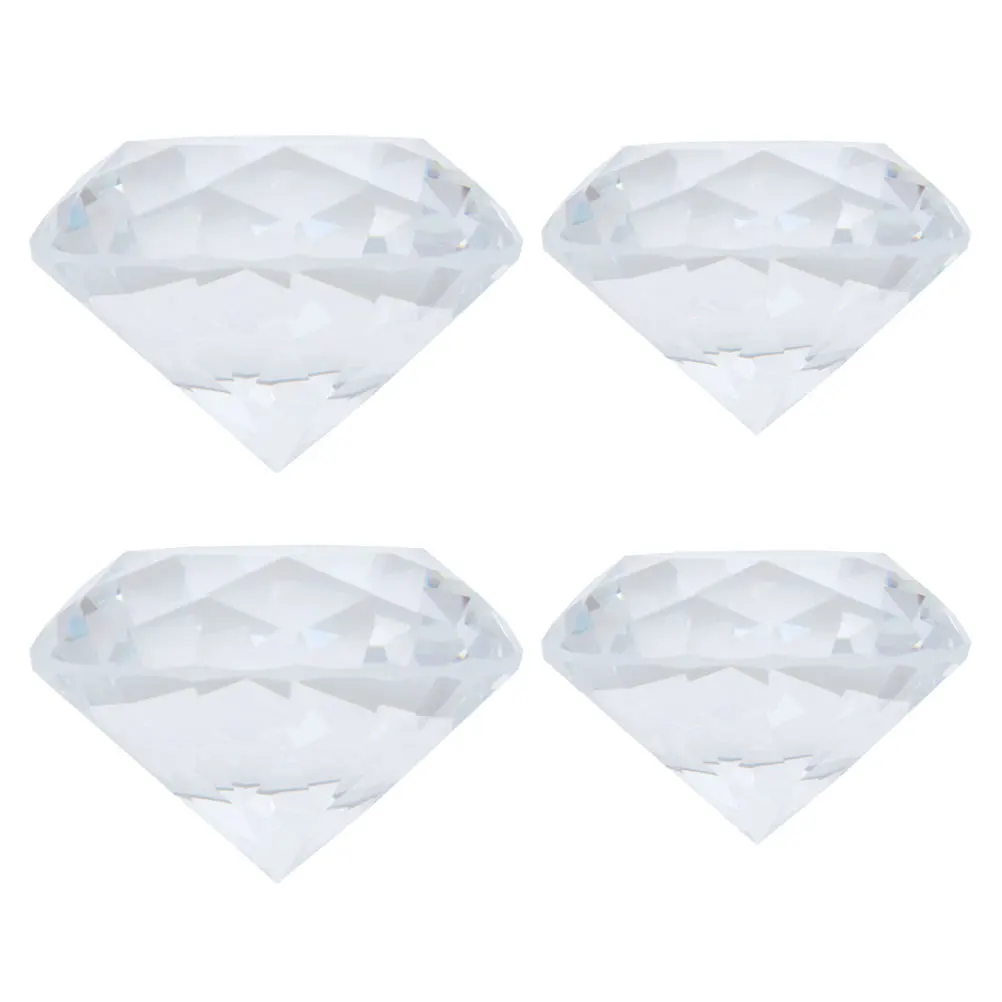 

4Pcs Fine Workmanship Fake Diamond Nail Art Showing Prop Elegant Salon Decor Fake Diamond Nail Art Decor Photo Prop