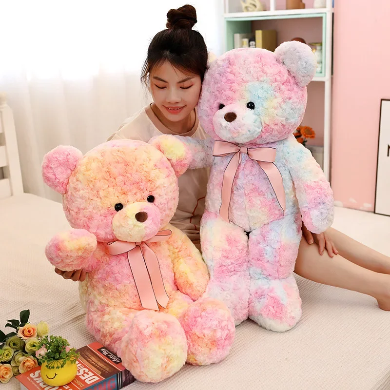 High Quality 2 Colors Bear Stuffed Animals Bear Plush Toys Doll Pillow Kids Lovers Birthday Baby Gift