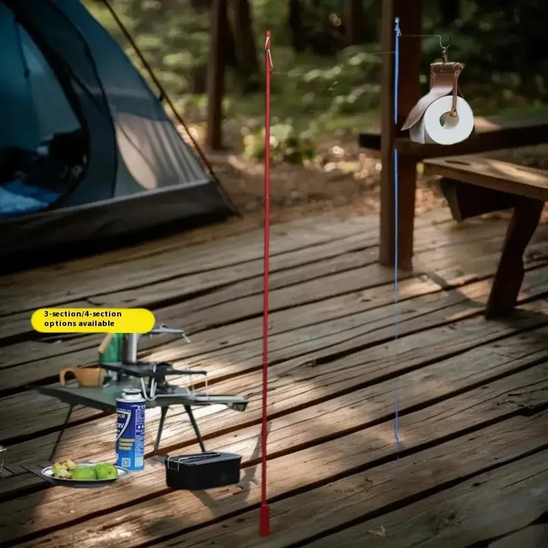 مجموعة من حوامل فانوس التخييم المصنوعة من سبائك الألومنيوم القابلة للفصل، شماعات إضاءة للمشي لمسافات طويلة في الهواء الطلق #2